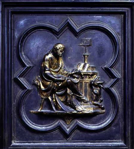 St Luke the Evangelist, panel C of the North Doors of the Baptistery of San Giovanni von Lorenzo Ghiberti