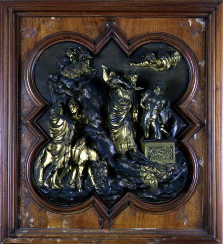 The Sacrifice of Isaac, bronze competition relief for the Baptistry Doors, Florence von Lorenzo Ghiberti