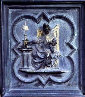 St Ambrose, panel E of the North Doors of the Baptistery of San Giovanni 1403-24
