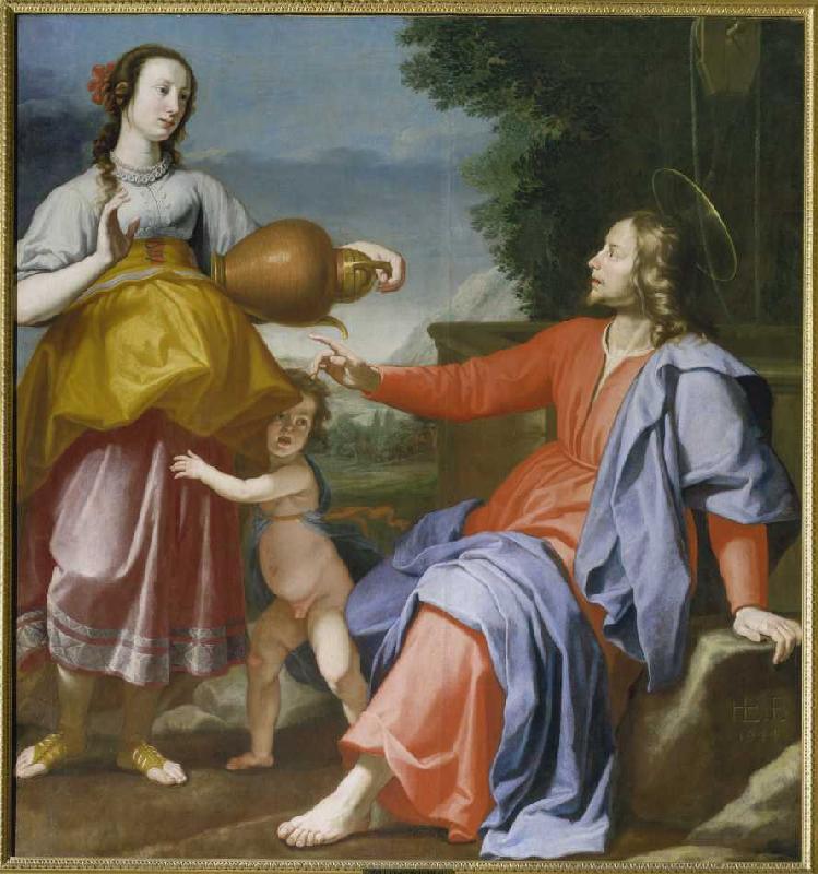 Christus und die Samariterin am Brunnen von Lorenzo Lippi