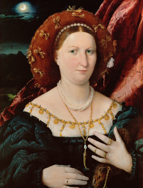 Portrait of Lucina Brembati von Lorenzo Lotto