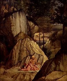 Der hl. Hieronymus in der Wüste von Lorenzo Lotto
