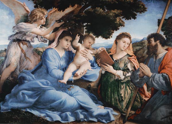 Maria mit dem Kind und den hll.Katharina und Jakobus d.Ä. von Lorenzo Lotto