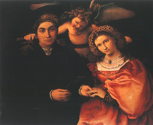 Marsilio Cassotto und seine Frau von Lorenzo Lotto