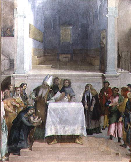 The Presentation of Christ in the Temple von Lorenzo Lotto