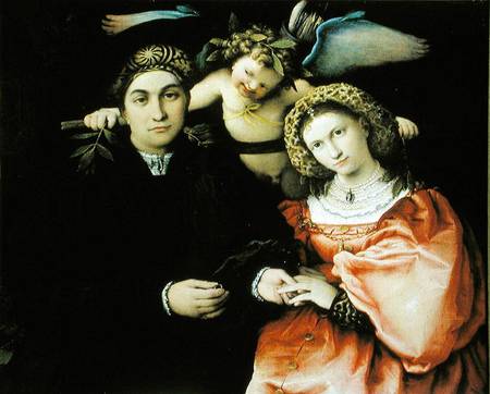 Signor Marsilio Cassotti and his Wife, Faustina von Lorenzo Lotto