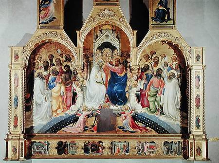 The Coronation of the Virgin (tempera & gold leaf on panel) von Lorenzo  Monaco