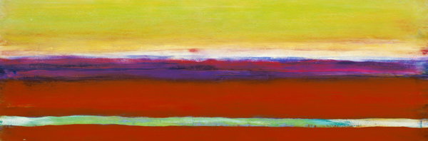 Zanja, 2000 (oil and shellac on gesso on wood panel)  von Lou  Gibbs