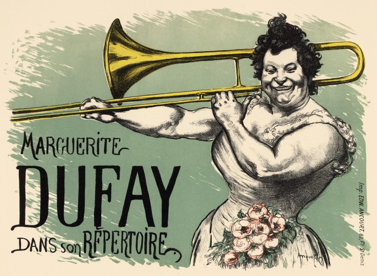 Marguerite Dufay Trombone (Plakat) von Louis Anquetin