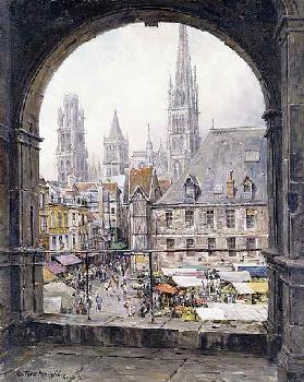 Der Marktplatz in Rouen