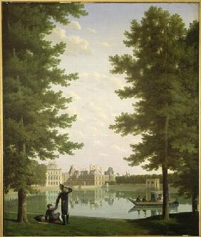 Napoleon I (1769-1821) and Marie-Louise (1791-1847) on the Carp Pond at Fontainebleau 1810