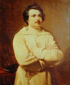 Honore de Balzac (1799-1850) in his Monk's Habit 1829
