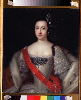 Porträt der Prinzessin Anna Leopoldowna (1718-1746), Mutter des Zaren Iwan VI.