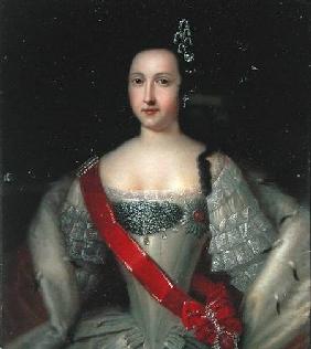 Portrait of Princess Anna (1718-46), the Mother of Emperor Ivan VI (1740-64) after 1733