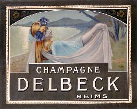 Advertisement for Champagne Delbeck, printed by Camis, Paris c.1910