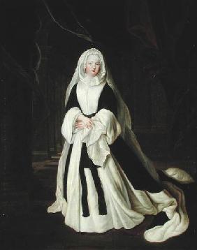 Portrait of Louis-Francoise de Bourbon (1673-1743) Mademoiselle de Nantes in Mourning Clothes after 1710