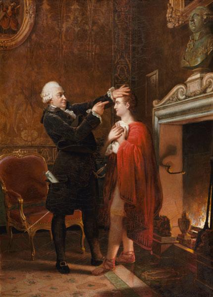 Jean-Francois Ducis (1733-1816) Telling the Future of the Actor, Talma, by Reading the Lines on his 1833
