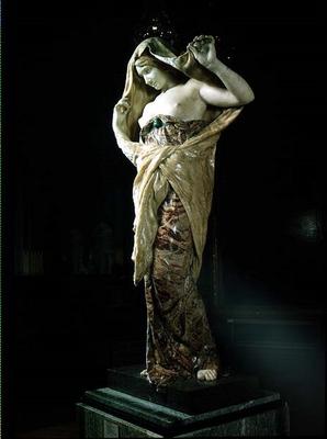 Nature revealing herself to Science, 1899 (marble & onyx) von Louis Ernest Barrias