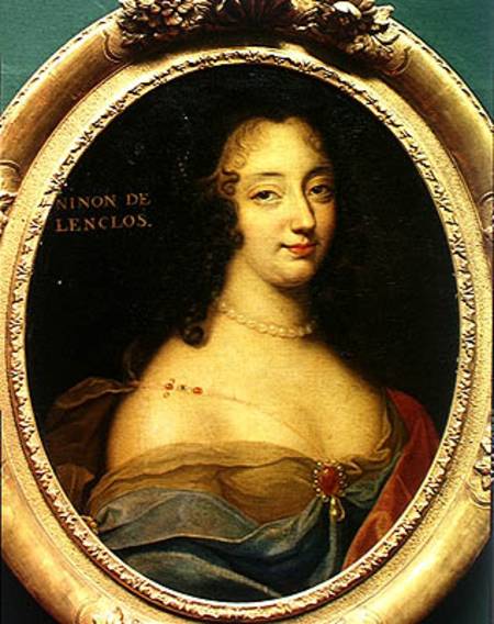 Portrait of Ninon de Lenclos (1620-1705) von Louis Ferdinand Elle