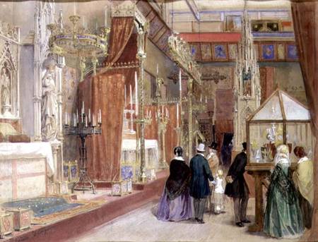 The Medieval Court of the Great Exhibition of 1851 von Louis Haghe