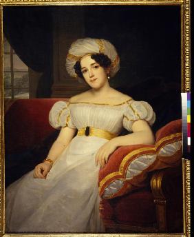 Porträt von Fürstin Natalia Stepanowna Golizyna, geb. Gräfin Apraxina (1794-1890) 1824