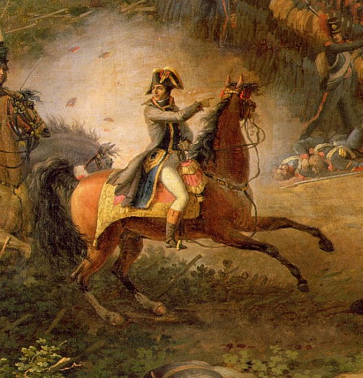 The Battle of Marengo, detail of Napoleon Bonaparte (1769-1821) and his Major, 1801 (detail of 15377 von Louis Lejeune