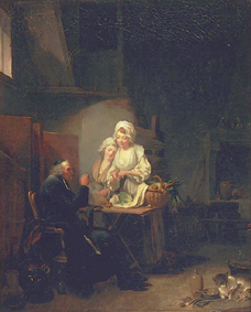 Der alte Seelsorger. von Louis-Léopold Boilly