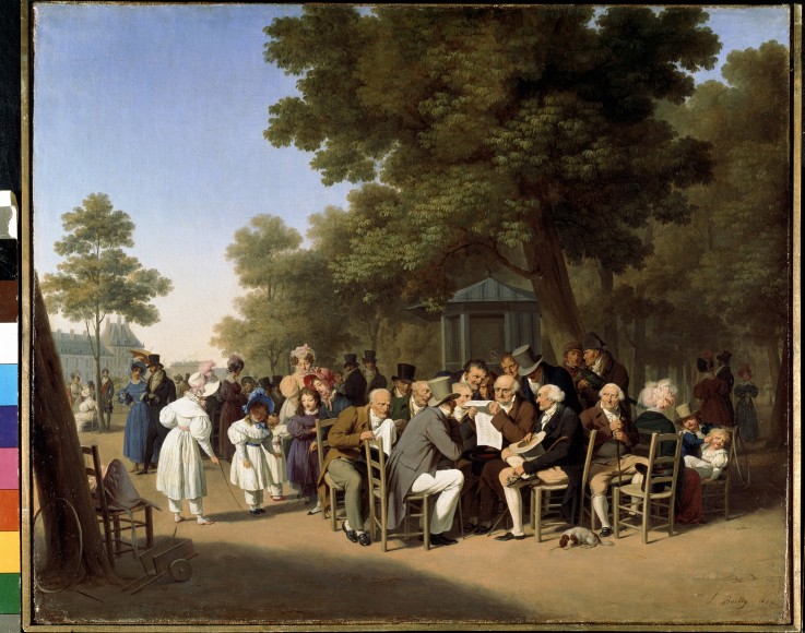 Politiker im Garten der Tuilerien von Louis-Léopold Boilly