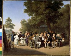 Politiker im Garten der Tuilerien 1832