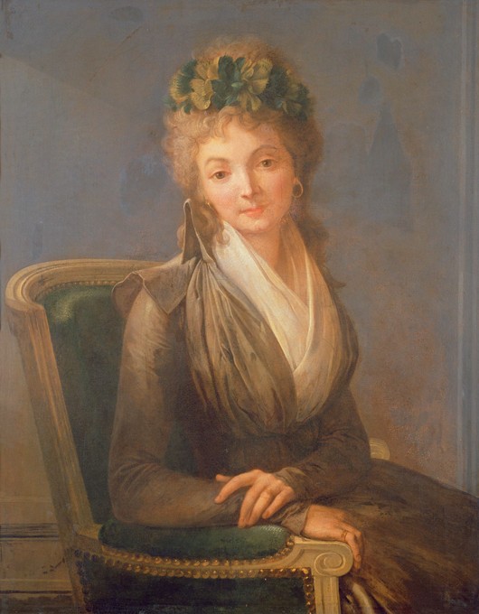 Porträt von Lucile Desmoulins, geb. Duplessis (1770-1794) von Louis-Léopold Boilly