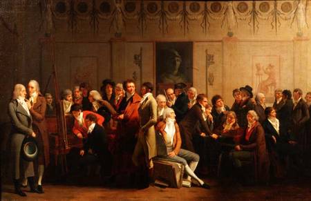 Reunion of Artists in the Studio of Isabey von Louis-Léopold Boilly