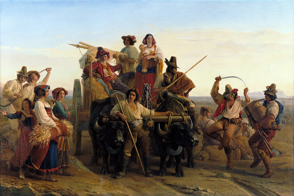 The Arrival of the Harvesters in the Pontine Marshes von Louis Leopold Robert