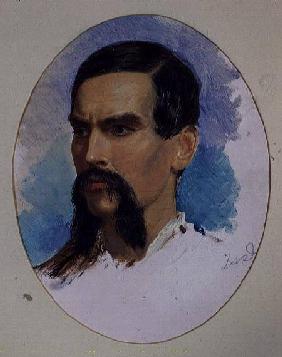 Portrait of Richard Burton, orientalist and explorer c.1861