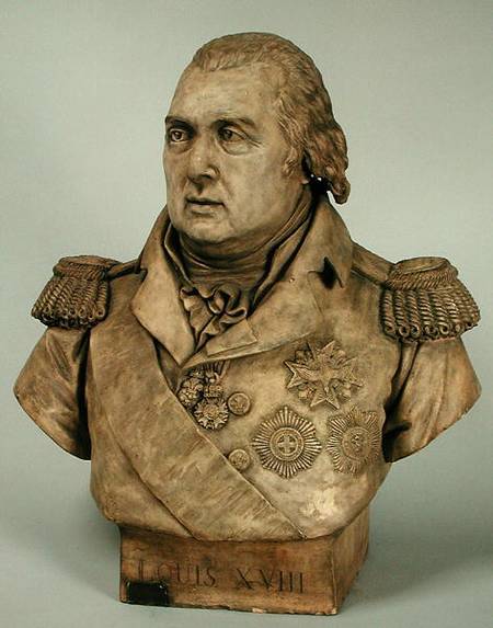 Bust of Louis XVIII (1755-1824) von Louis Pierre Deseine