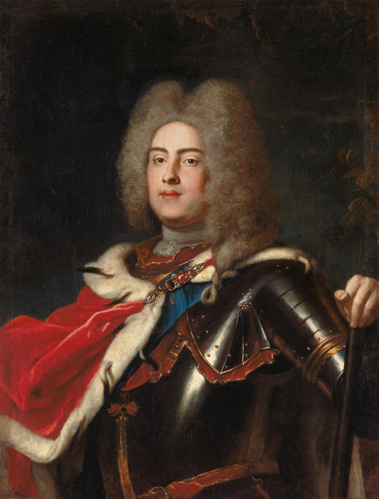 König August III. von Polen (Friedrich August II. von Sachsen) von Louis Silvestre d.J.