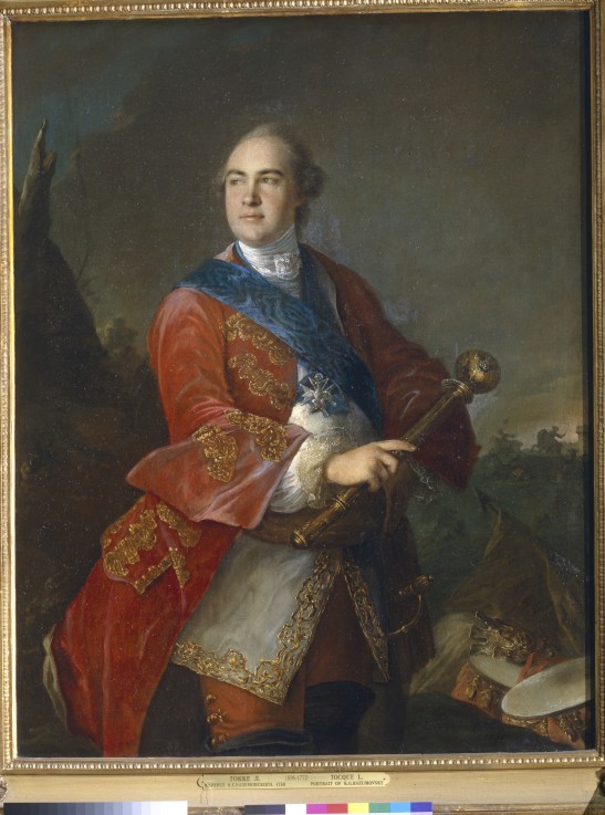 Porträt von Kirill Graf Rasumowski (1728-1803), Hetman und General-Feldmarschall von Louis Tocqué
