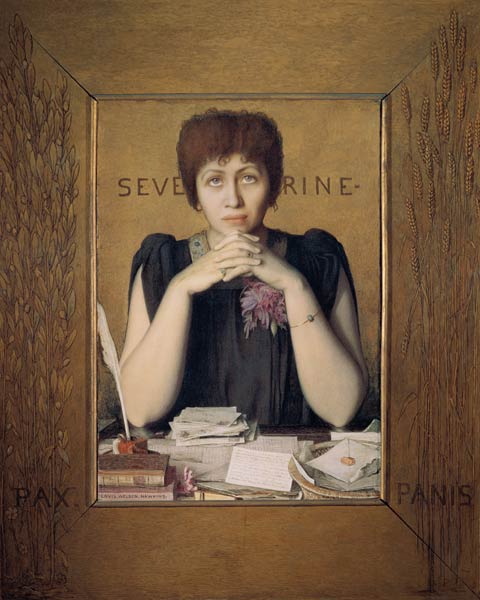 Portrait of Severine (Caroline Remy) (1855-1929) von Louis Welden Hawkins
