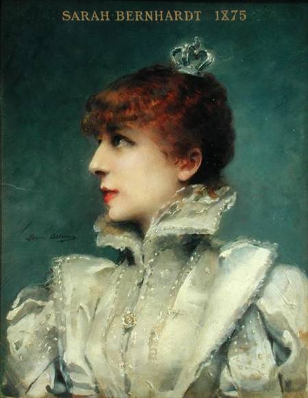 Sarah Bernhardt (1844-1923) von Louise Abbema