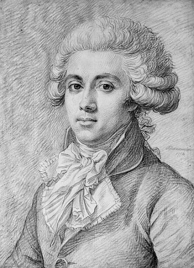 Pierre-Victurnien Vergniaud (1753-93) 1792 von Louis Jean Jacques Durameau