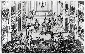 Riot at Covent Garden Theatre in 1763 in consequence of the Managers refusing to admit half-price in