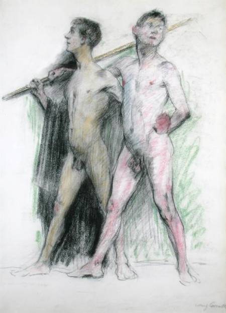 Study of two male figures von Lovis Corinth