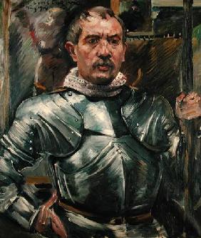 Self portrait in armour 1914