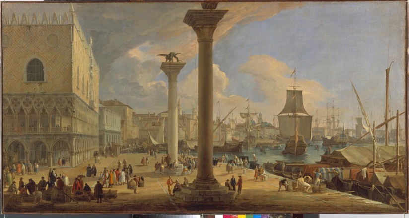 Venedig, Molo mit Dogenpalast von Luca Carlevaris