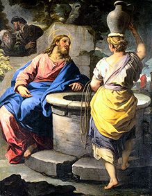 Christus und die Samariterin am Brunnen von Luca Giordano