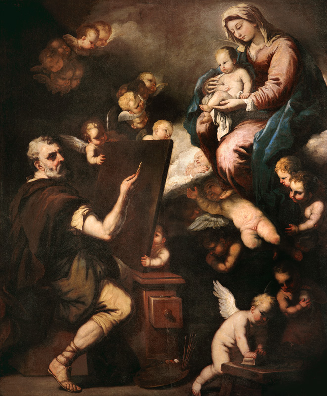 Hl. Lukas malt die Madonna von Luca Giordano