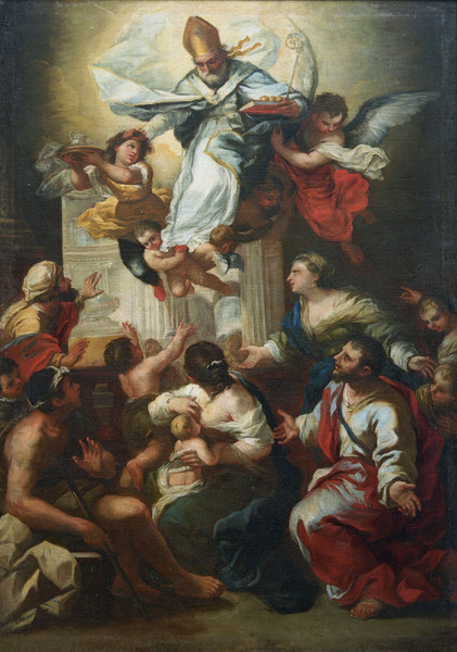 L.Giordano,hl.Nikolaus rettet Mundschenk von Luca Giordano