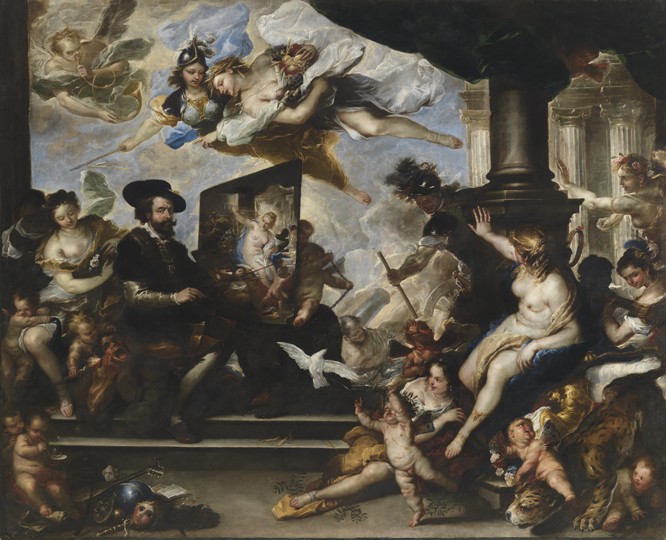 Rubens malt die Allegorie des Friedens von Luca Giordano