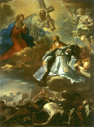 San Gennard befreit Neapel von der Pest von Luca Giordano