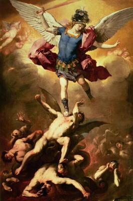 Archangel Michael overthrows the rebel angel, c.1660-65 18th