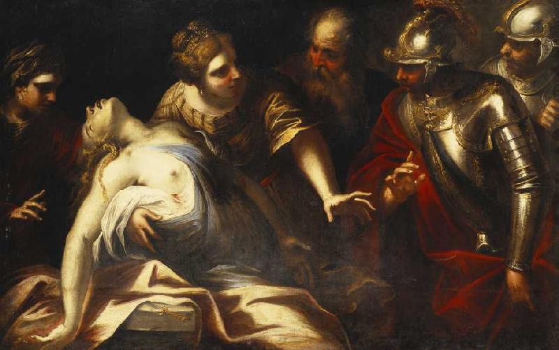 Tod der Lucretia. von Luca Giordano